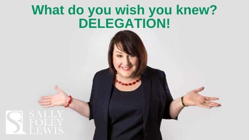 What did you wish you knew? Delegation!
